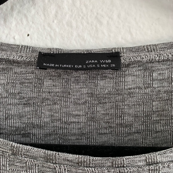Zara Gray Silver Top - Picture 2 of 5